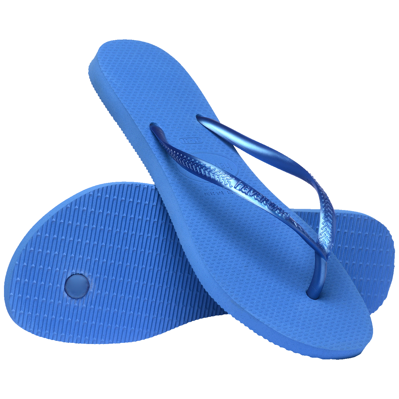 Chinelo Slim Azul Brilhante: Conforto e Estilo Leve