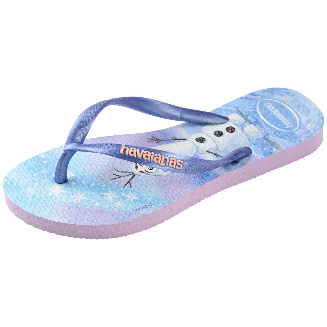 Chinelo Infantil Slim Princesas Disney Roxo Glitter Conforto Meninas