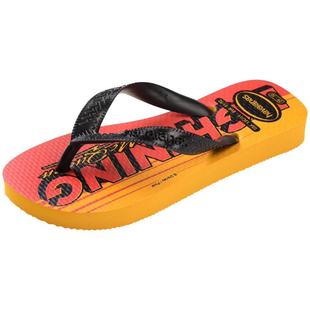 Chinelo Kids Carros Amarelo Pop Conforto Radicais Original Infantil