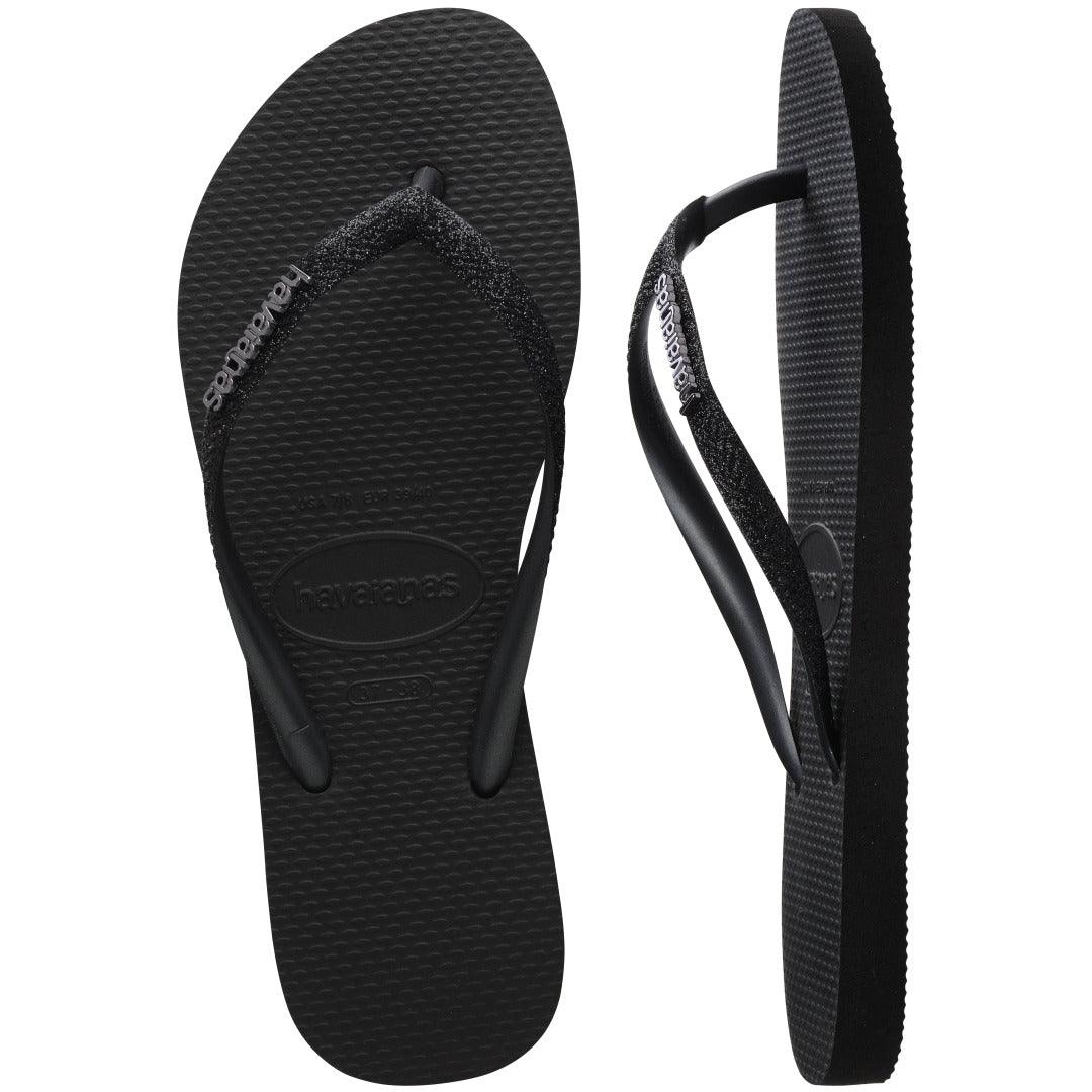 Chinelo Slim Glitter II Preto: Conforto Brilhante e Estilo Moderno