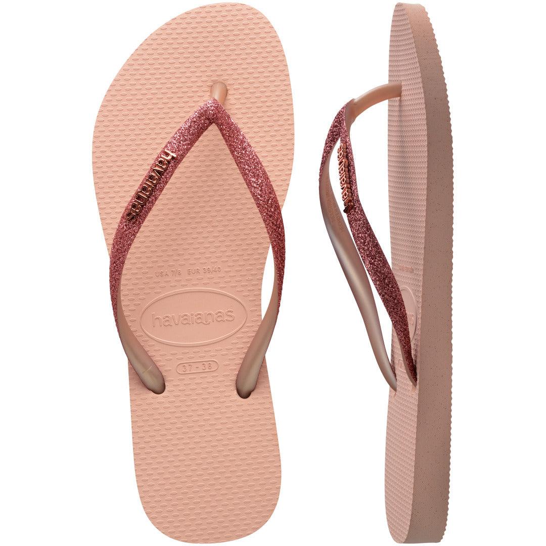 Slim Glitter II Rosa: Chinelo Feminino Brilhante, Confortável e Versátil