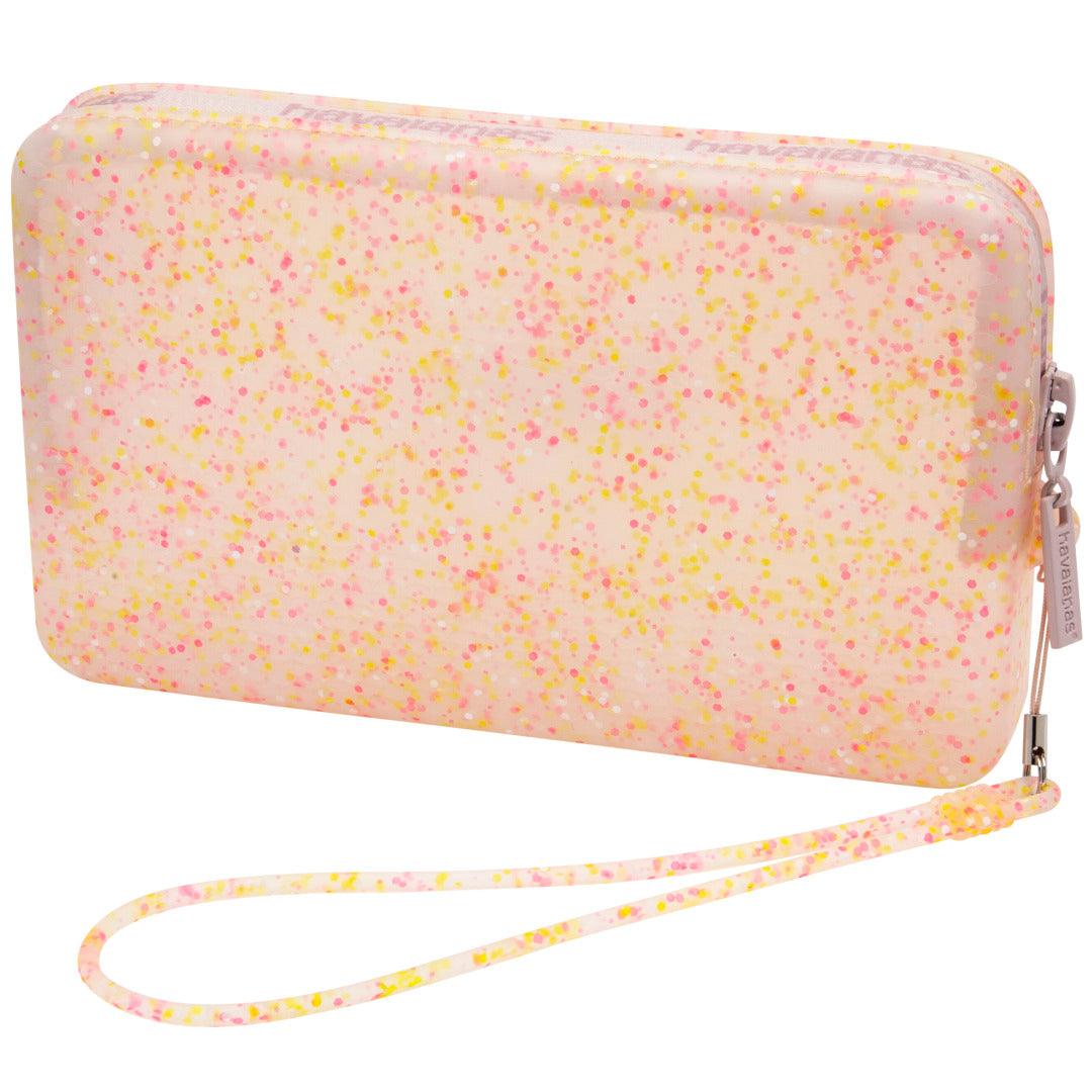 Mini Bolsa Super Glitter Rosa: Acessório Chique Transparente para Brilhar