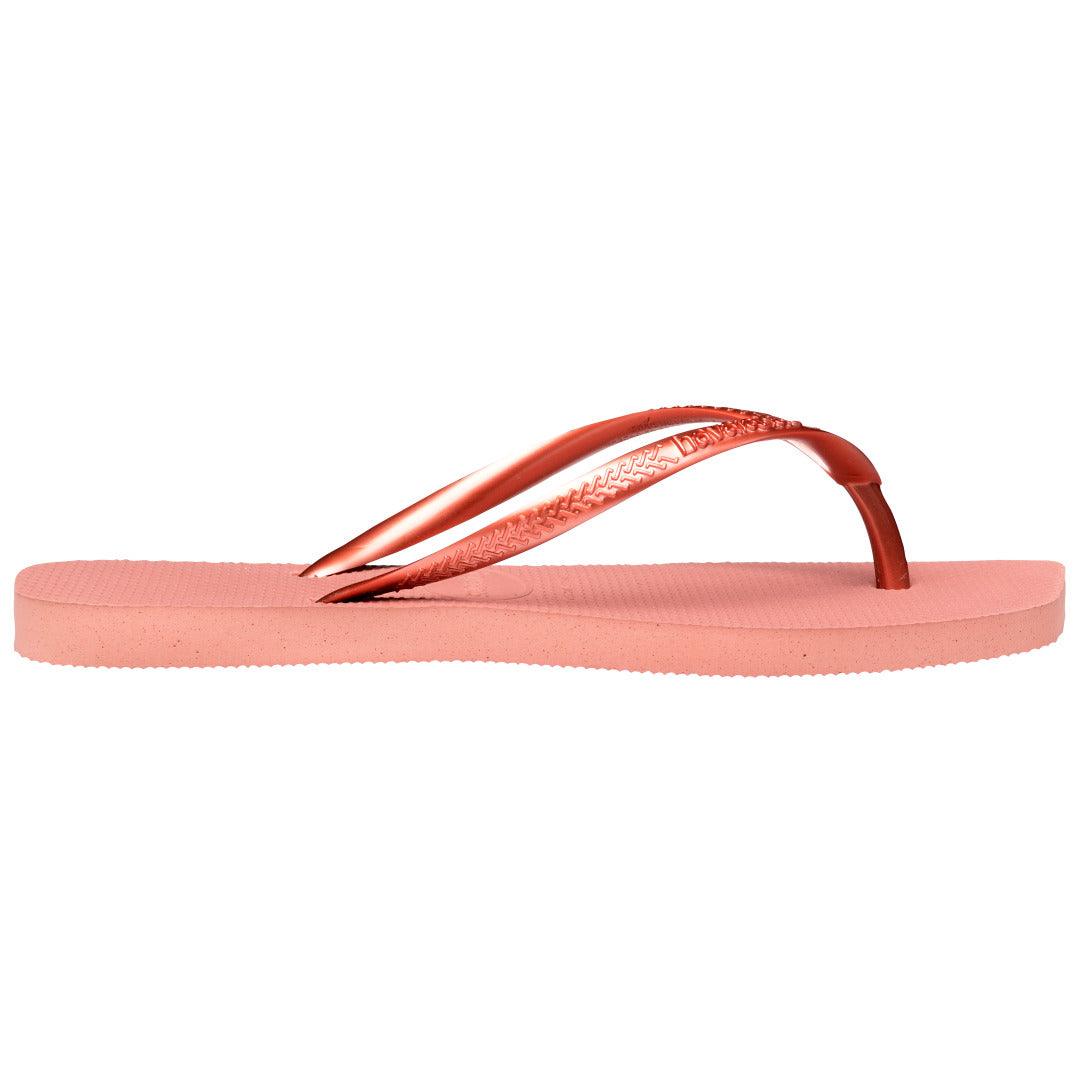 Chinelo Slim Square Rosa Crocus Feminino Moderno Confortável Verão Elegante