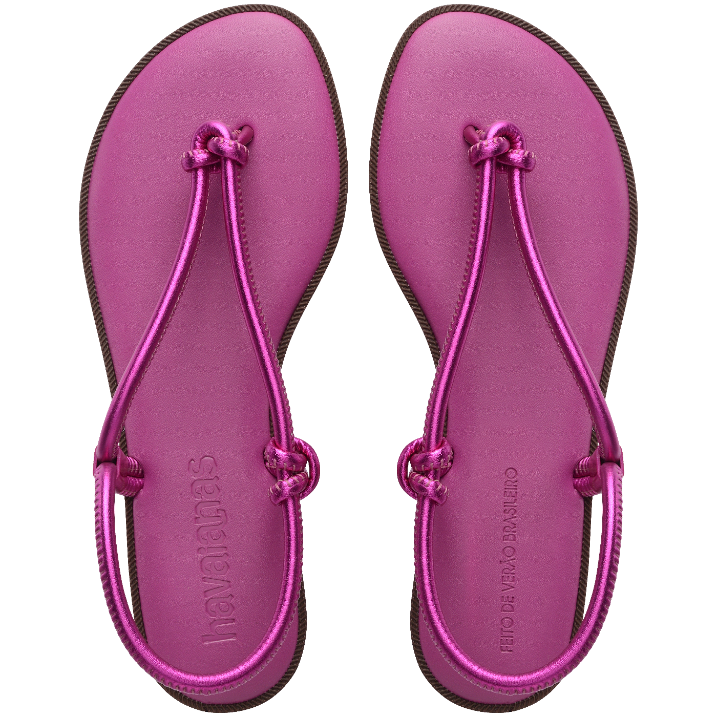 Rasteirinha Una Açaí Feminina Confortável Estilo Verão Praia Leve Durável