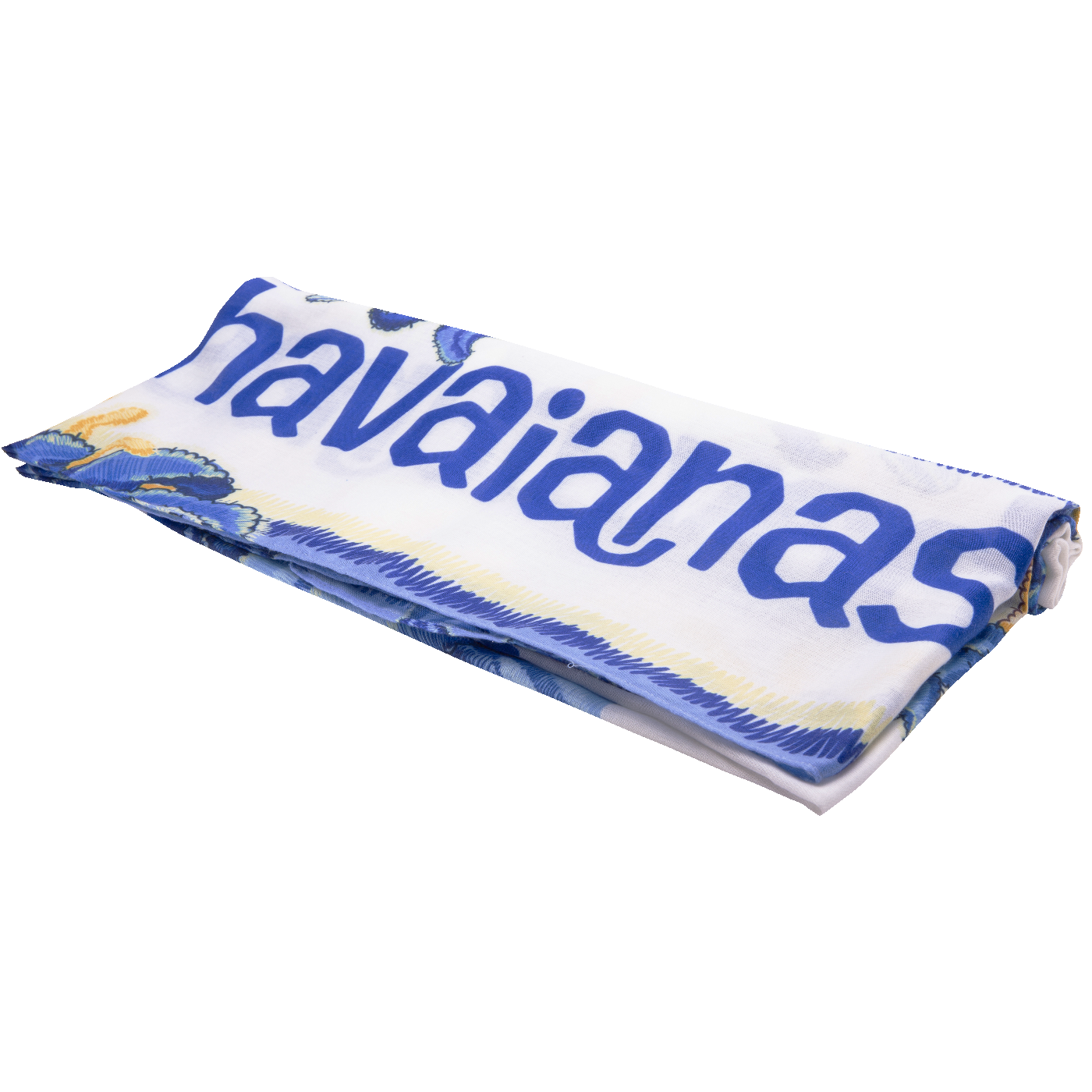 Canga Azul Floral Versátil Estilosa Praia Piscina Verão Autêntico