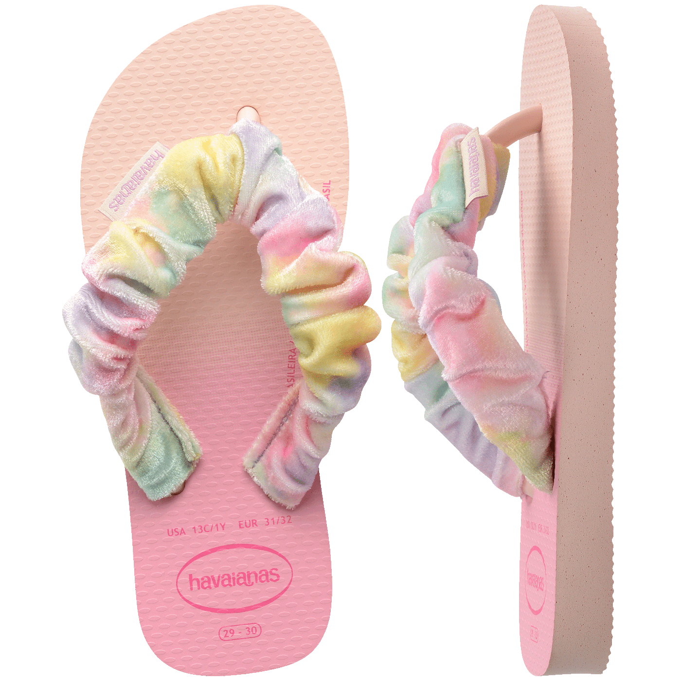 Chinelo Kids Fluffy Rosa Degradê: Conforto e Estilo para Meninas
