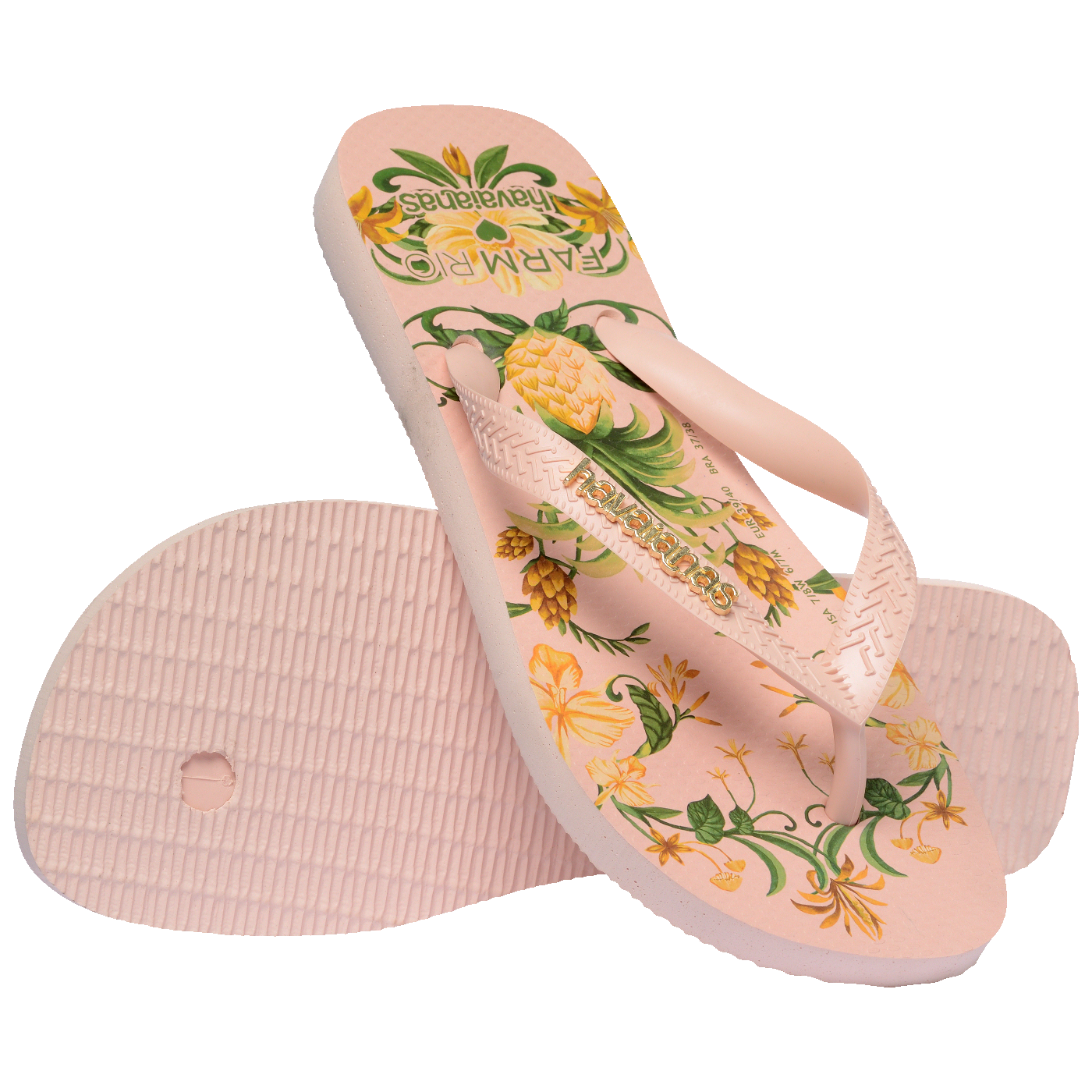 Chinelo Farm Beleza de Abacaxi: Estilo Tropical, Conforto e Design Exclusivo