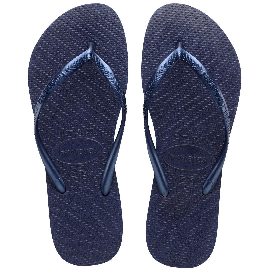 Chinelo  Slim Azul Marinho Feminino: Clássico, Leve, Confortável e Versátil