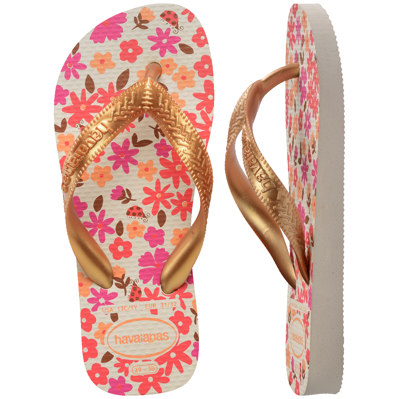 Chinelo  Infantil Floral Morangos: Conforto e Estilo para Meninas Brincalhonas