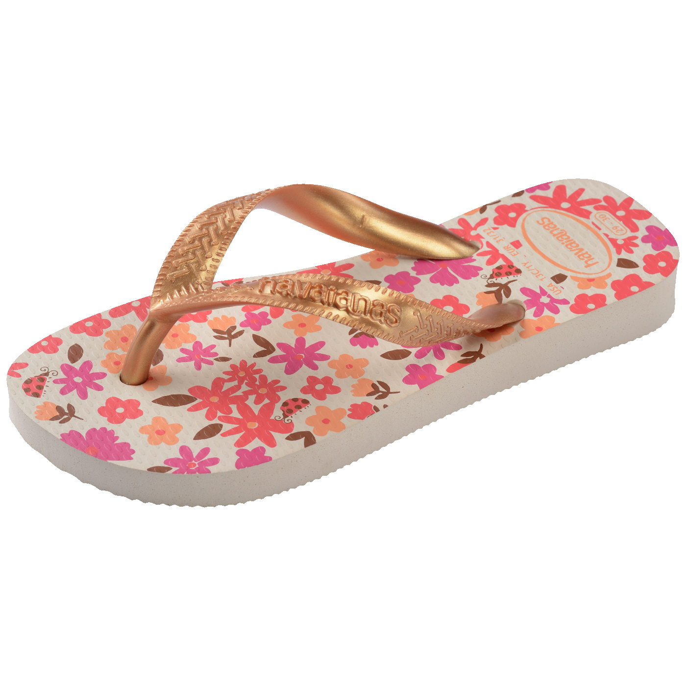 Chinelo  Infantil Floral Morangos: Conforto e Estilo para Meninas Brincalhonas