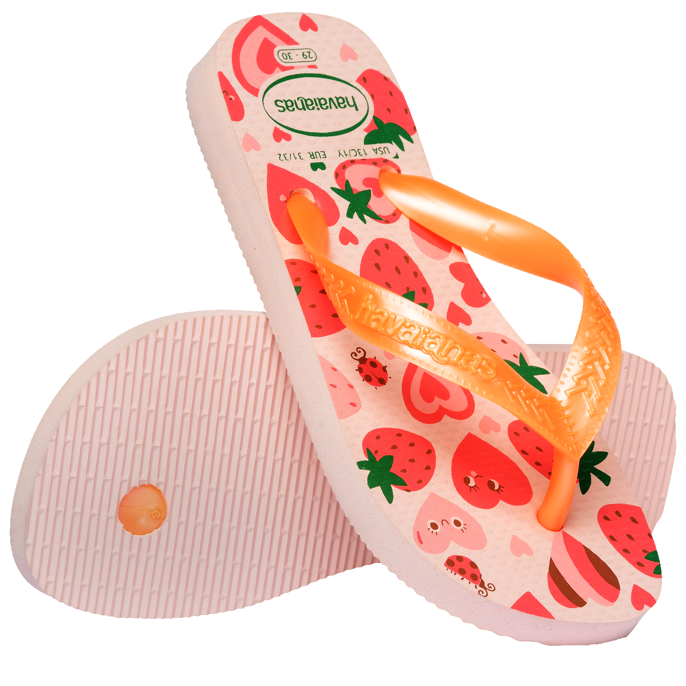 Chinelo  Infantil Flores e Morangos: Conforto Divertido para os Pés!