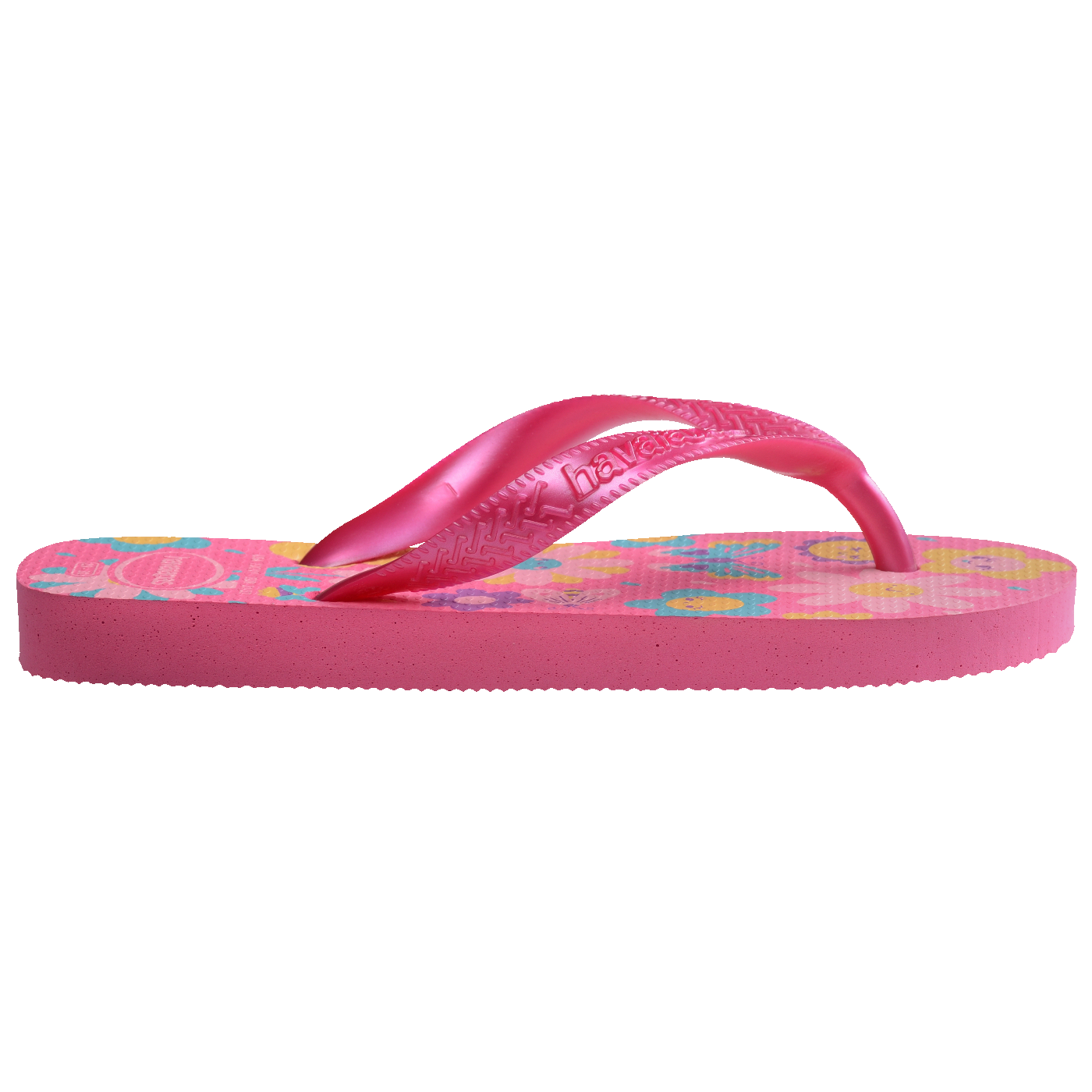 Chinelo  Infantil Flores Moranguinhos: Conforto Rosa Flux para Meninas