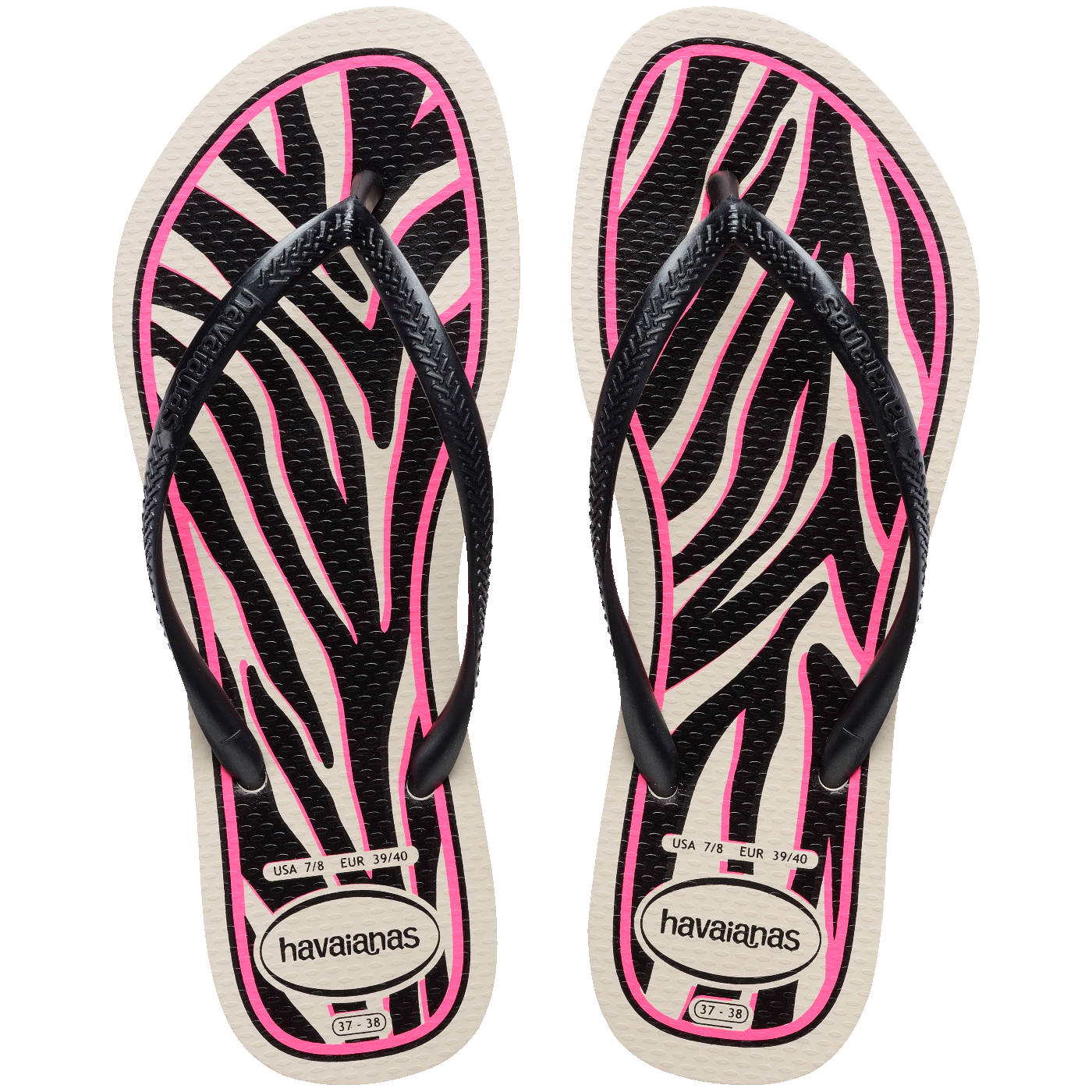 Chinelo  Slim Animals Estampa Animal Print Conforto Leve Elegante Verão