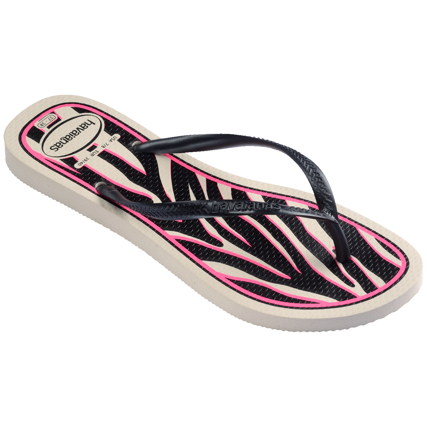 Chinelo  Slim Animals Estampa Animal Print Conforto Leve Elegante Verão