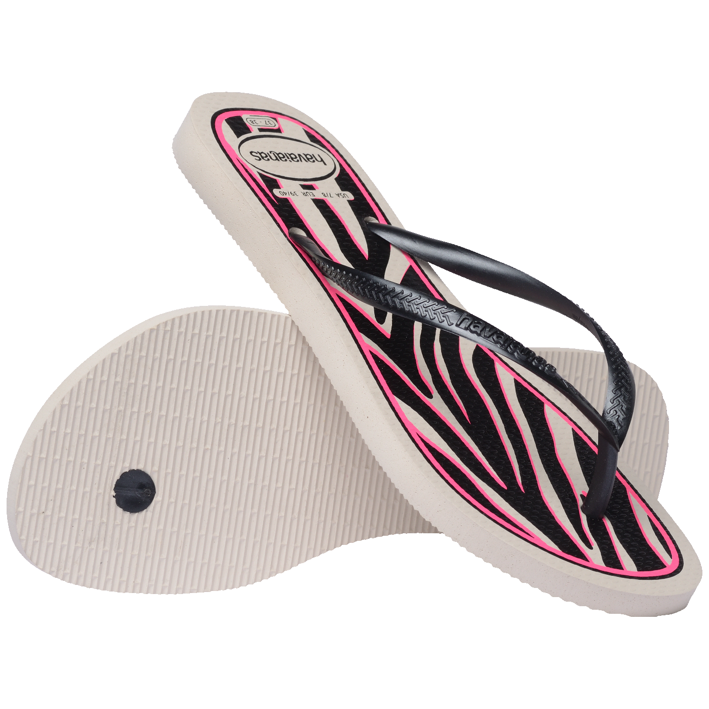 Chinelo  Slim Animals Estampa Animal Print Conforto Leve Elegante Verão