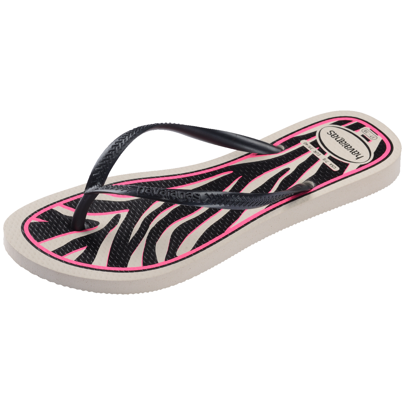 Chinelo  Slim Animals Estampa Animal Print Conforto Leve Elegante Verão