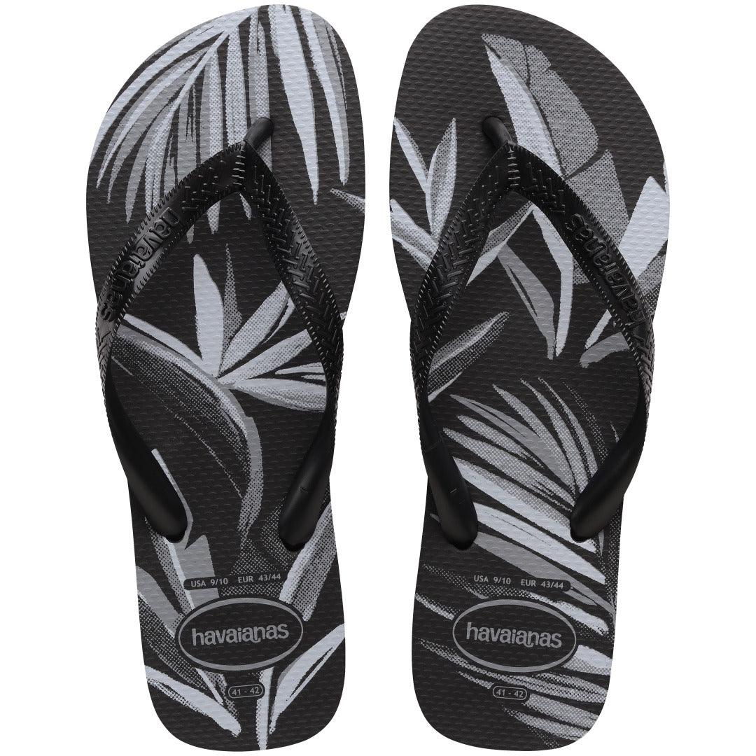 Chinelo  Aloha Preto: Conforto Tropical e Estampa Vibrante de Verão