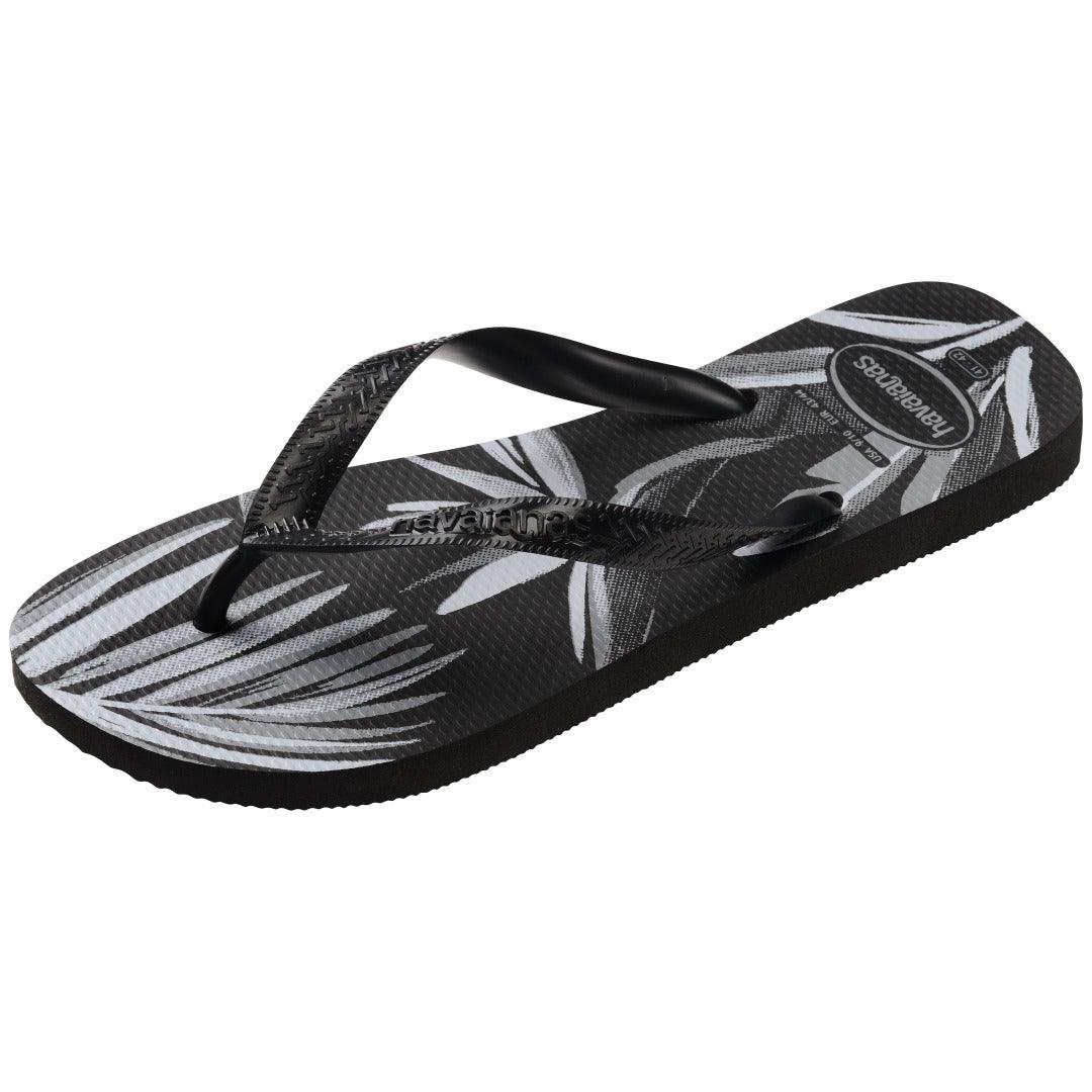 Chinelo  Aloha Preto: Conforto Tropical e Estampa Vibrante de Verão