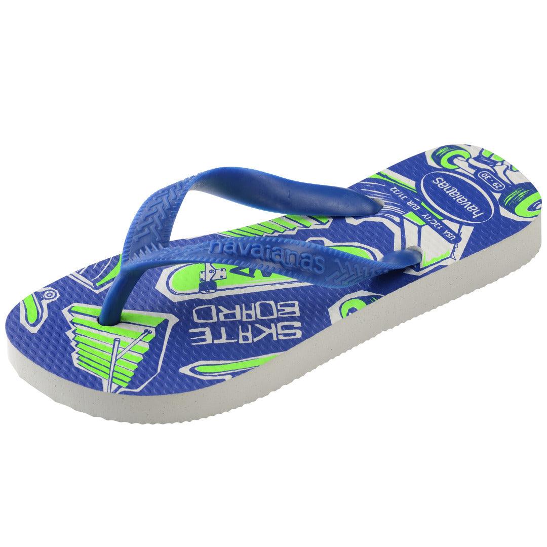 Chinelo  Infantil Athletic Azul Naval Estampas Esportivas Basquete Futebol Conforto Leve