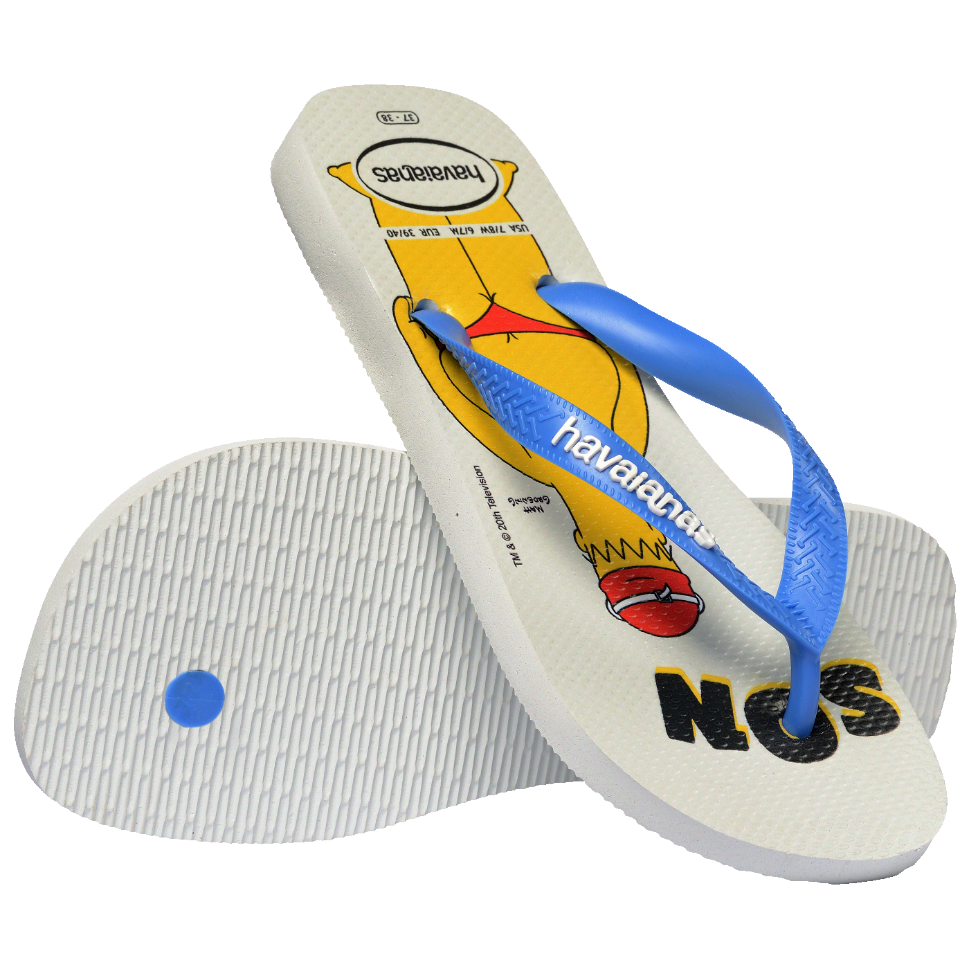 Chinelo  Oficial Os Simpsons: Estampa Divertida, Conforto Duradouro e Estilo Único