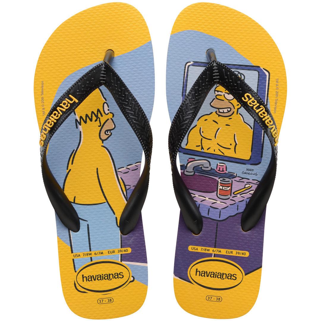 Chinelo  Simpsons Amarelo Pop: Conforto Icônico e Estilo para Seus Pés