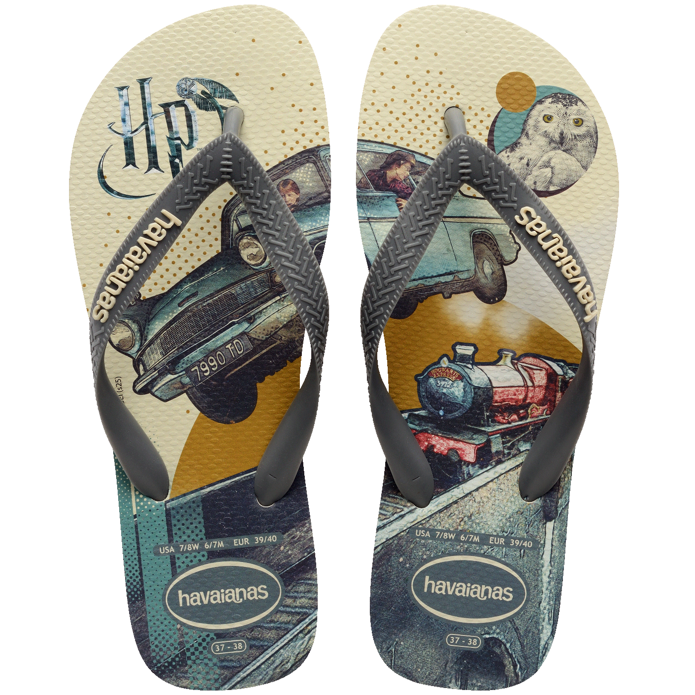 Chinelo  Harry Potter: Conforto Mágico, Estampas Mapa Maroto e Bruxos