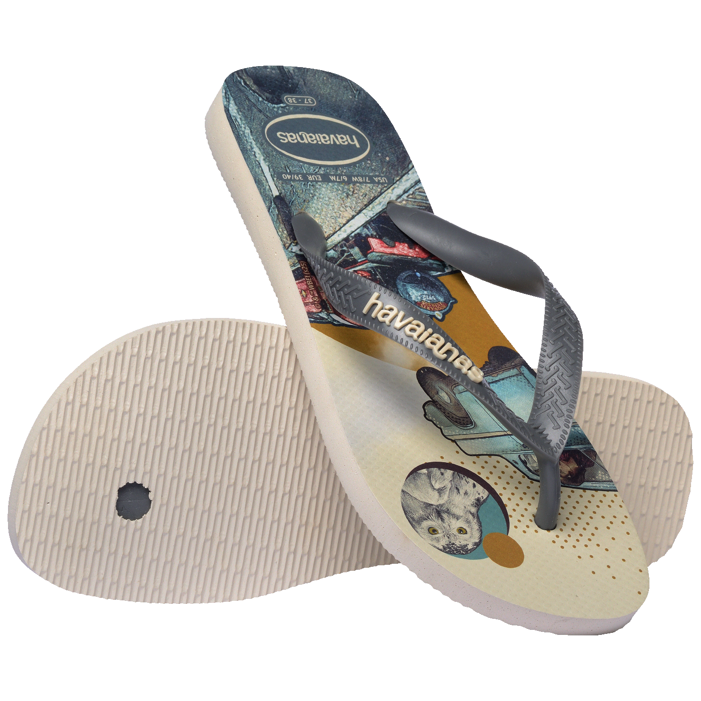 Chinelo  Harry Potter: Conforto Mágico, Estampas Mapa Maroto e Bruxos