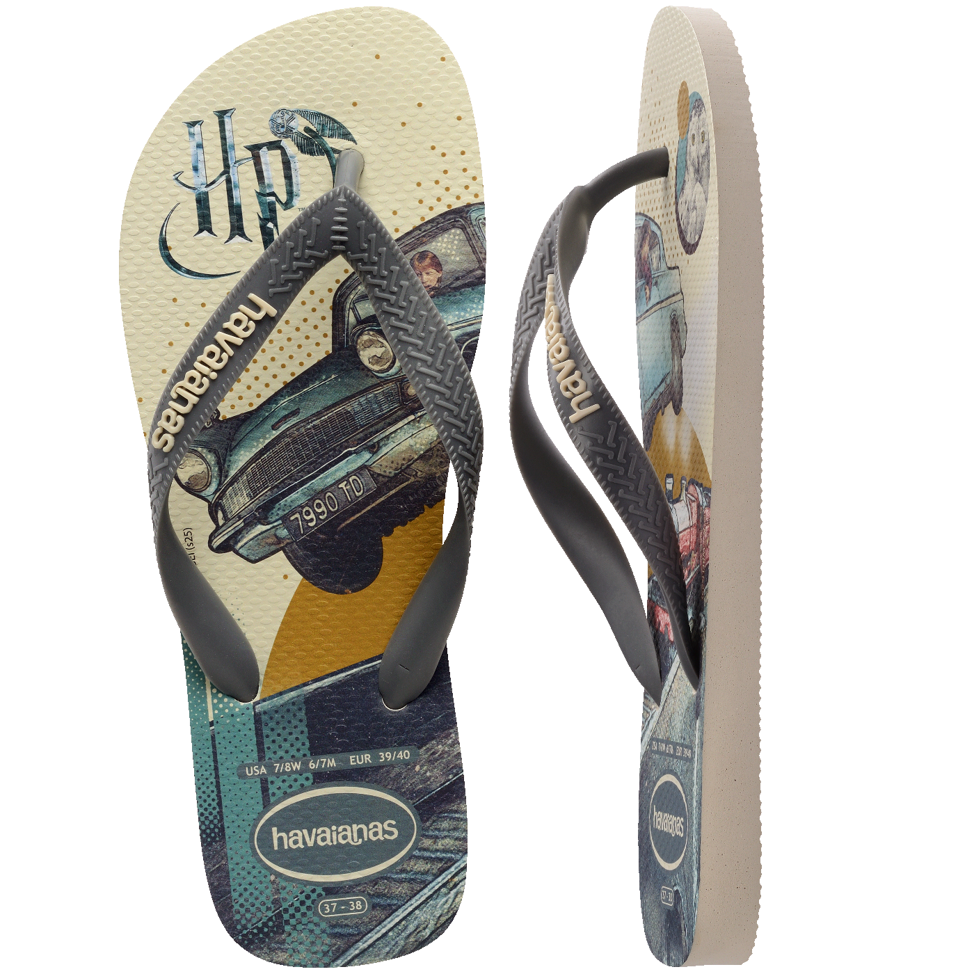 Chinelo  Harry Potter: Conforto Mágico, Estampas Mapa Maroto e Bruxos