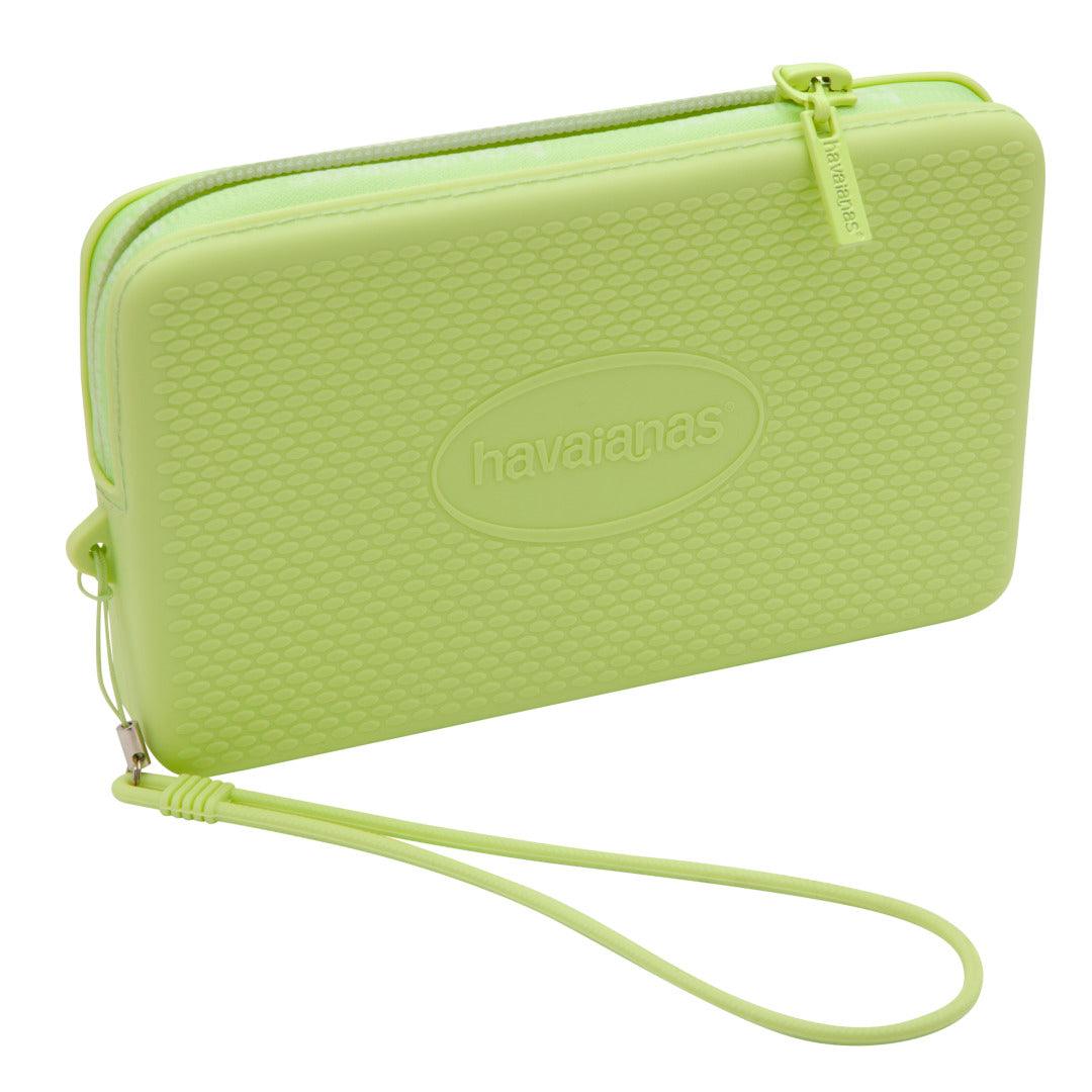 Mini Bolsa  Logo Silicone Premium Alça Pulso Zíper Versátil Estilosa