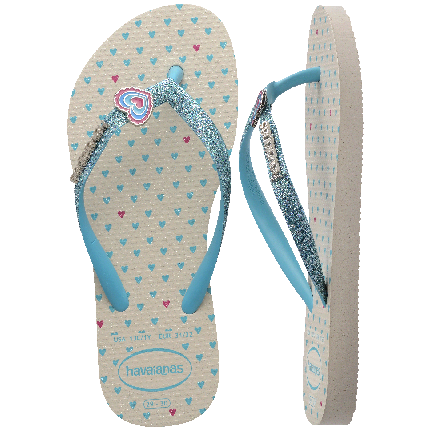 Chinelo  Infantil Slim Glitter II Confortável Brilhante Praia Lazer Meninas