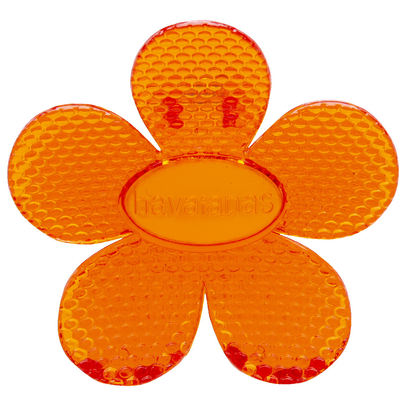 Presilha de Cabelo  Flor Laranja Sunset Estilo Praia Logo Padrão Chinelo