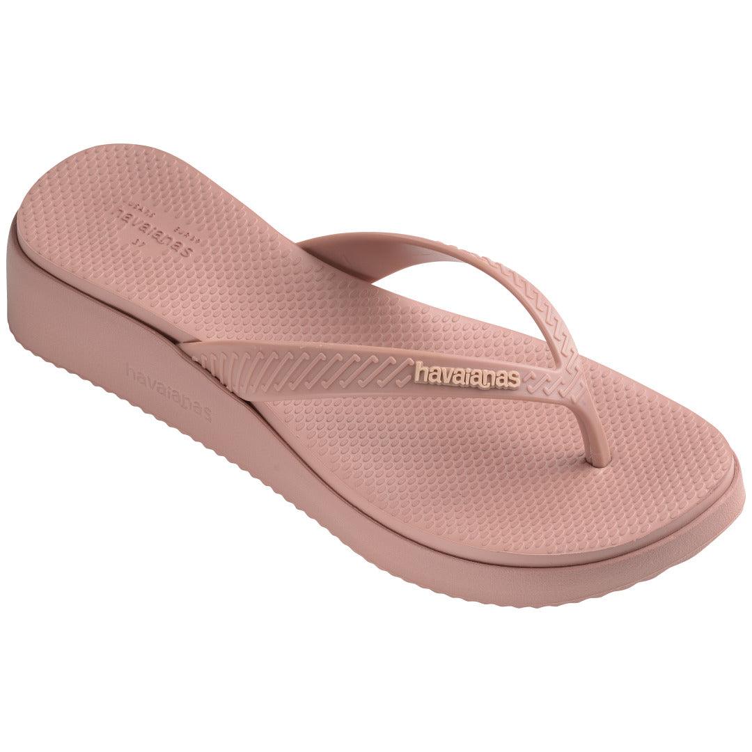 Chinelo  Plataforma High Rosa Crocus: Conforto Elevado e Estilo Vibrante para Seus Pés