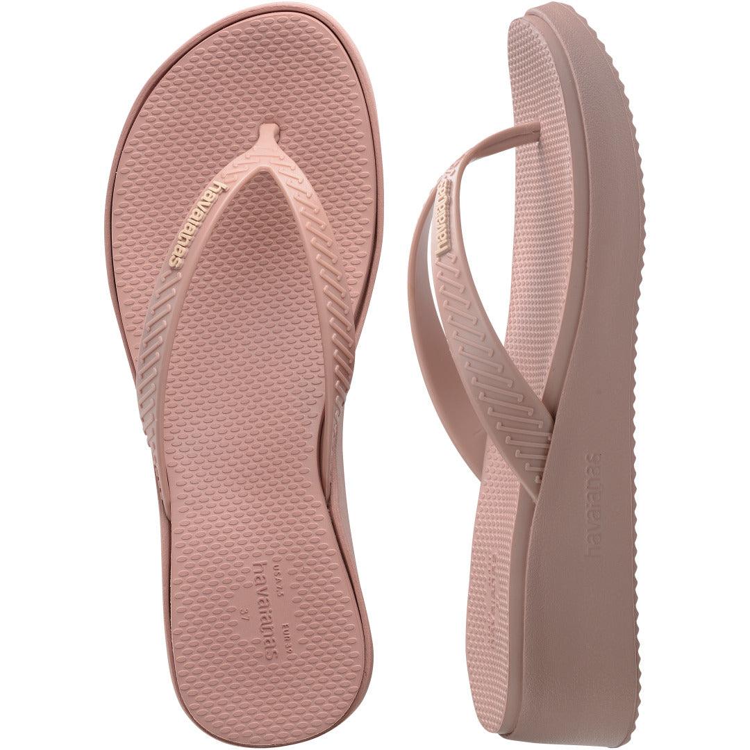 Chinelo  Plataforma High Rosa Crocus: Conforto Elevado e Estilo Vibrante para Seus Pés