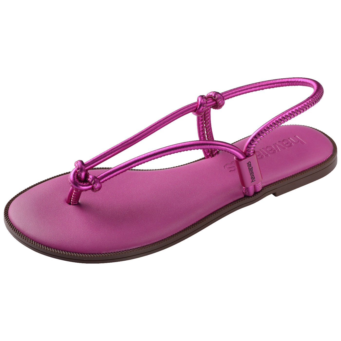 Rasteirinha  Una Açaí Feminina Confortável Estilo Verão Praia Leve Durável