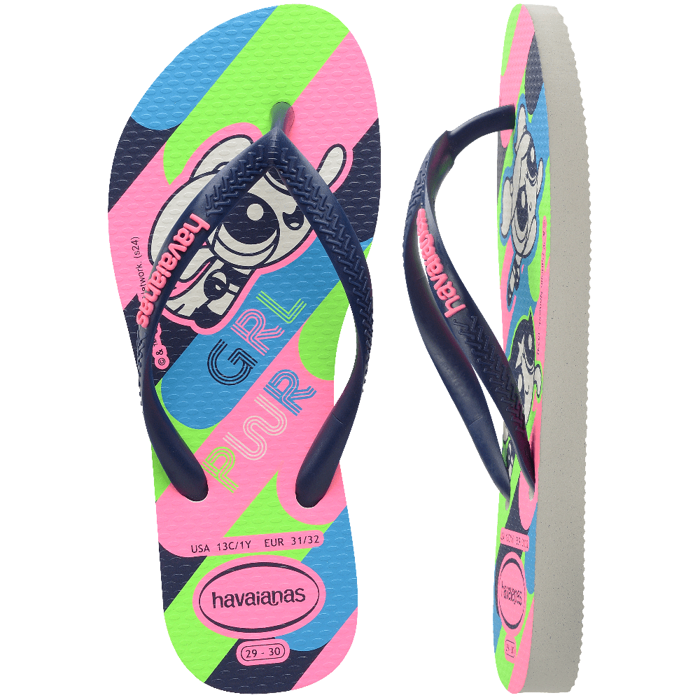 Chinelo  Infantil Slim Meninas Super Poderosas Confortável Estiloso Resistente