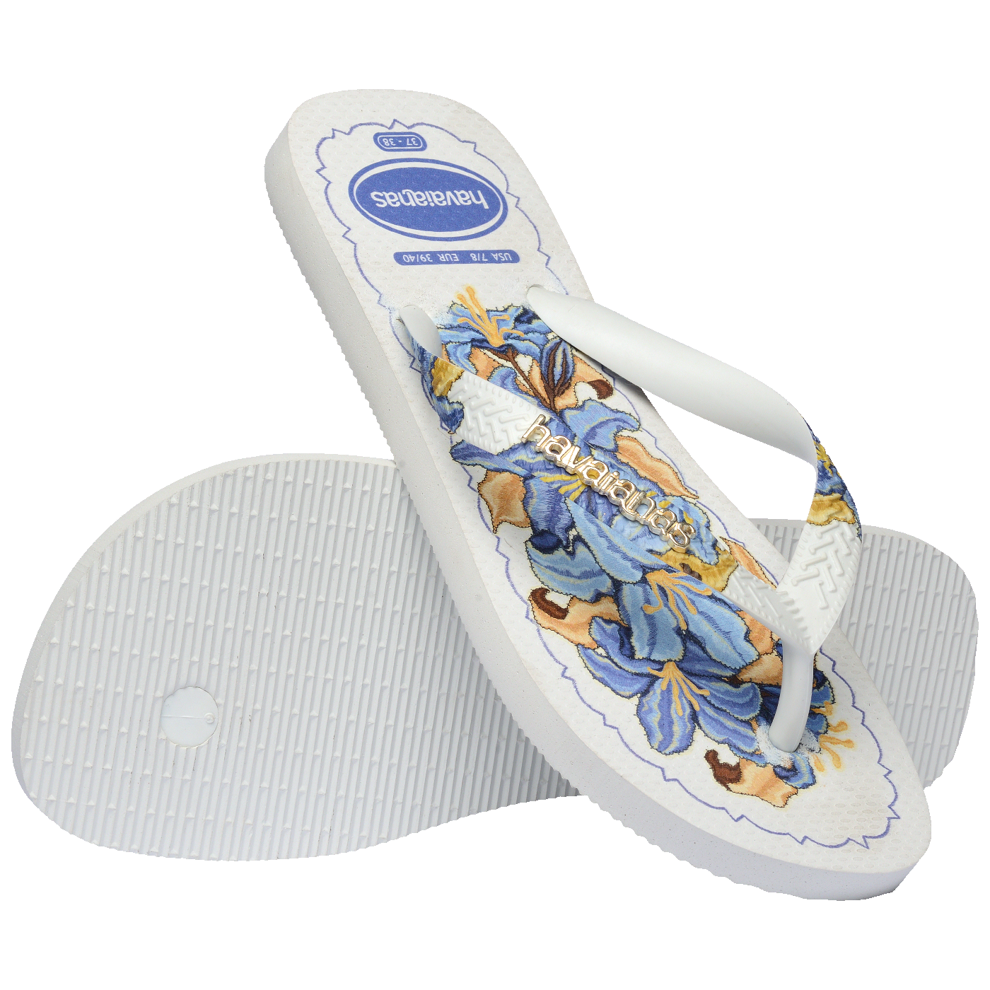 Chinelo  Top Tropicalia Vibes II: Conforto e Estilo Floral para o Verão