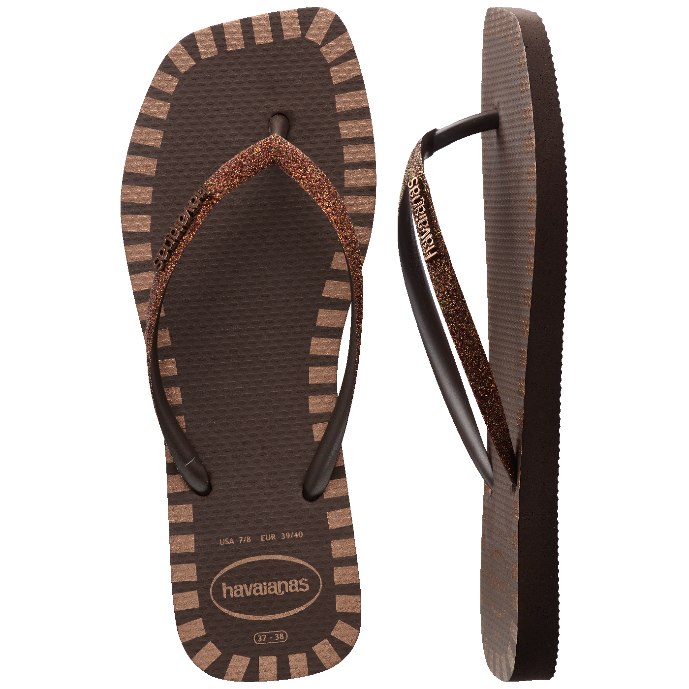 Chinelo  Slim Square Glitter Contour Feminino: Brilho, Conforto e Estilo Moderno