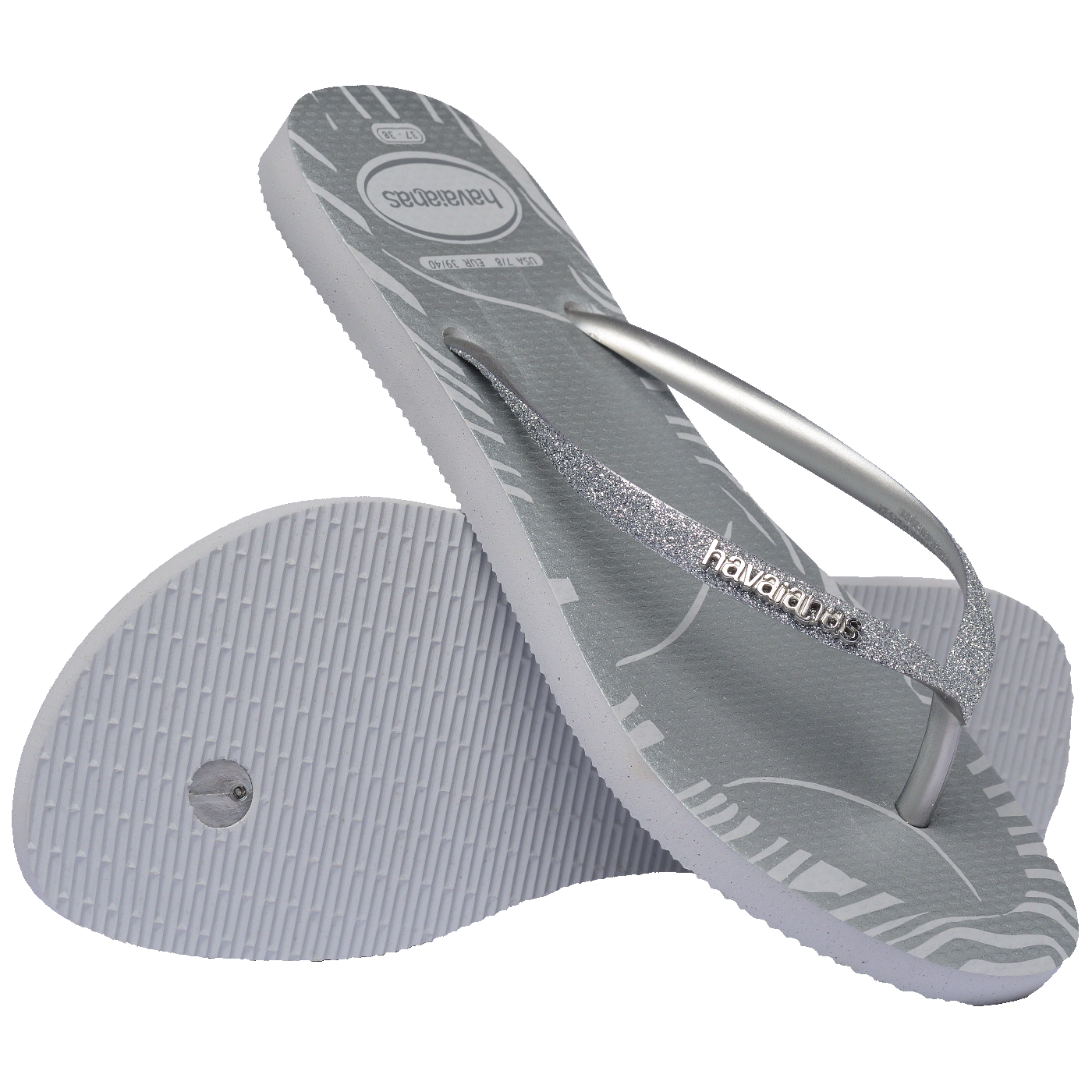 Chinelo  Slim Glitter Edge Feminino Confortável Elegante Brilho Borda Fina