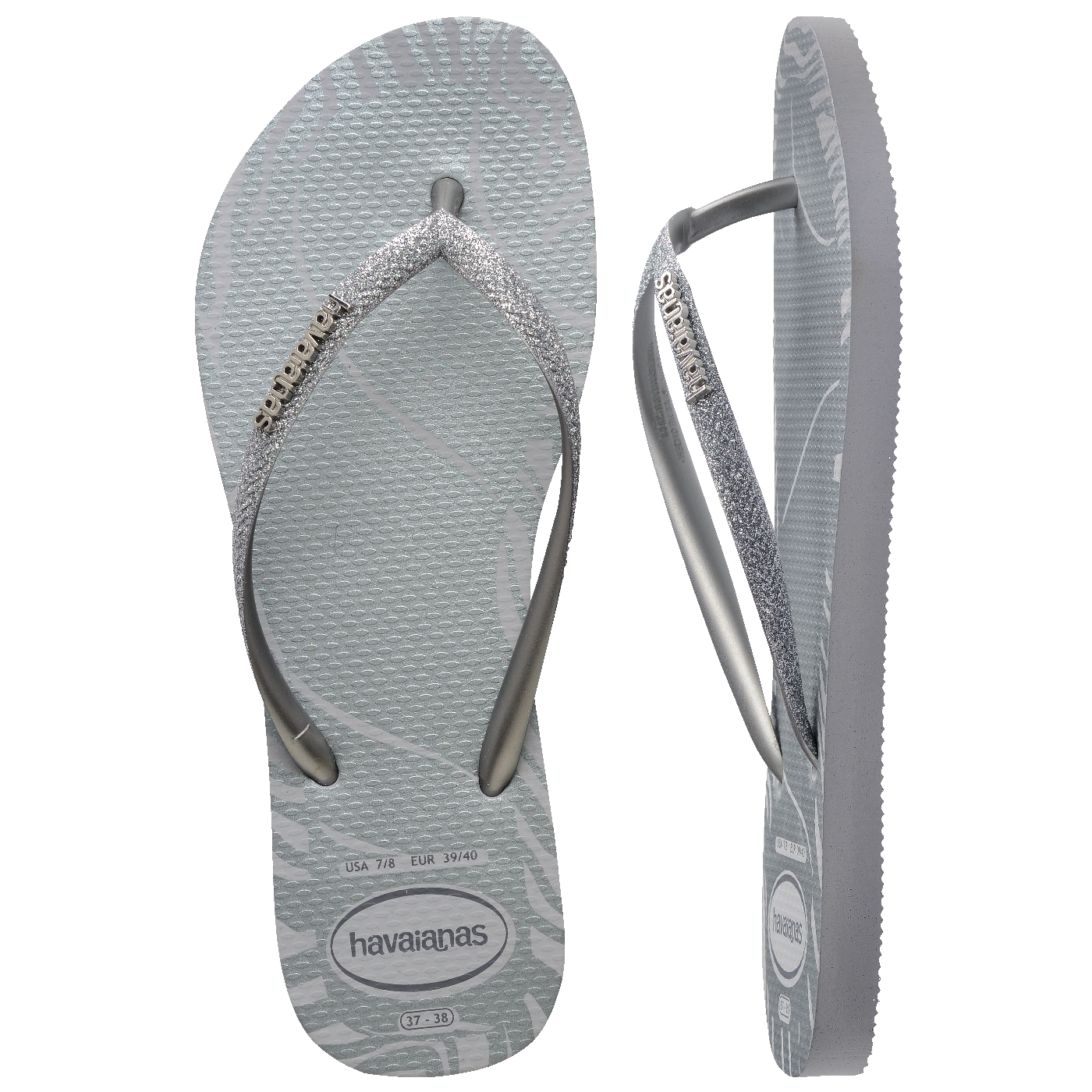 Chinelo  Slim Glitter Edge Feminino Confortável Elegante Brilho Borda Fina